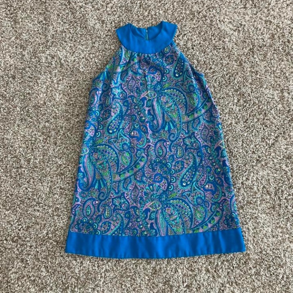 Handmade Vintage 60s Mod Psychedelic Shift Dress